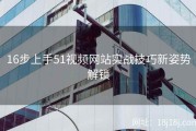 16步上手51视频网站实战技巧新姿势解锁