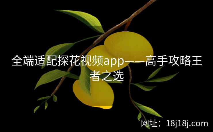 全端适配探花视频app——高手攻略王者之选