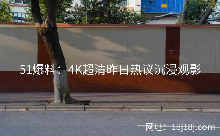 51爆料：4K超清昨日热议沉浸观影